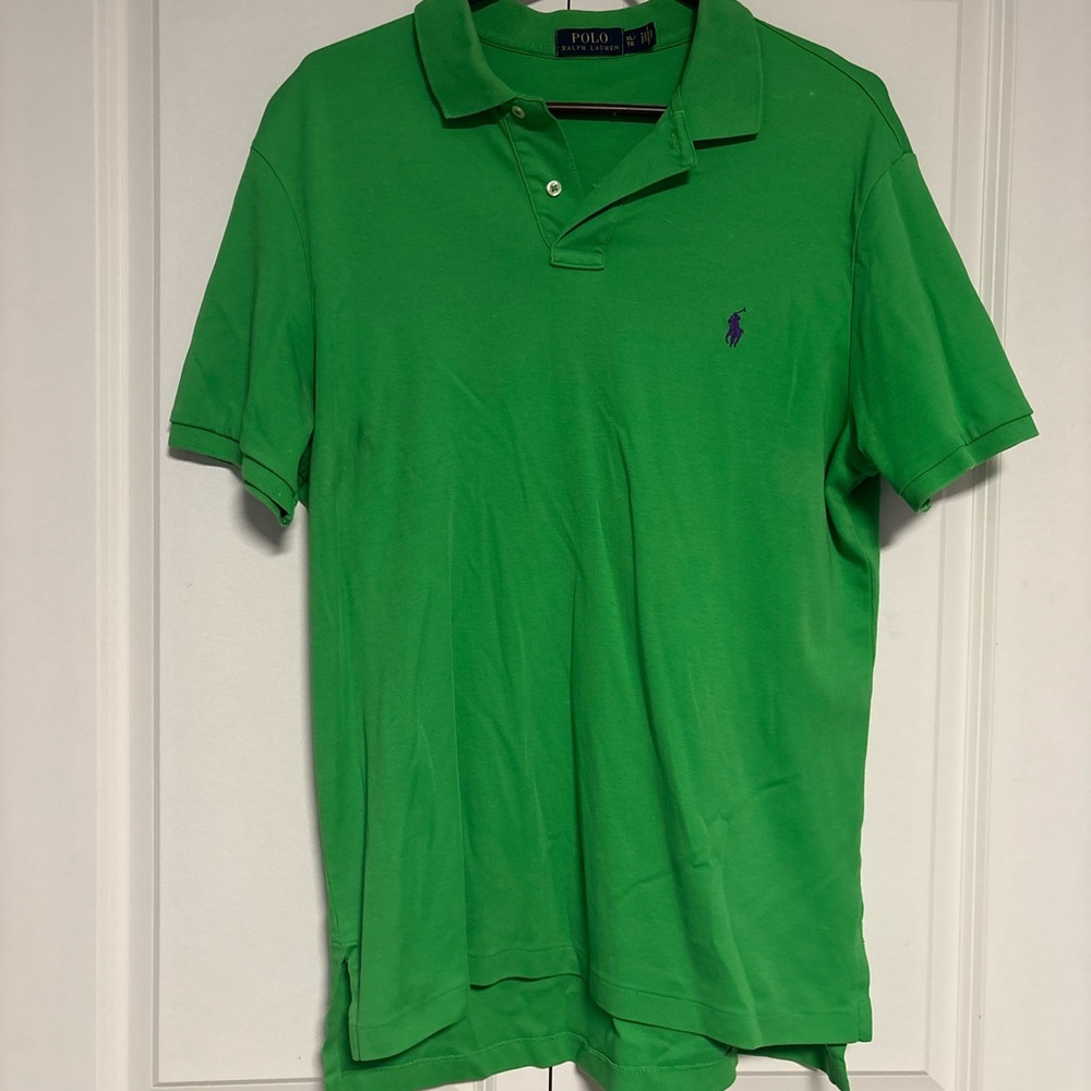 Ralph Lauren Men's Vibrant Green Polo Shirt